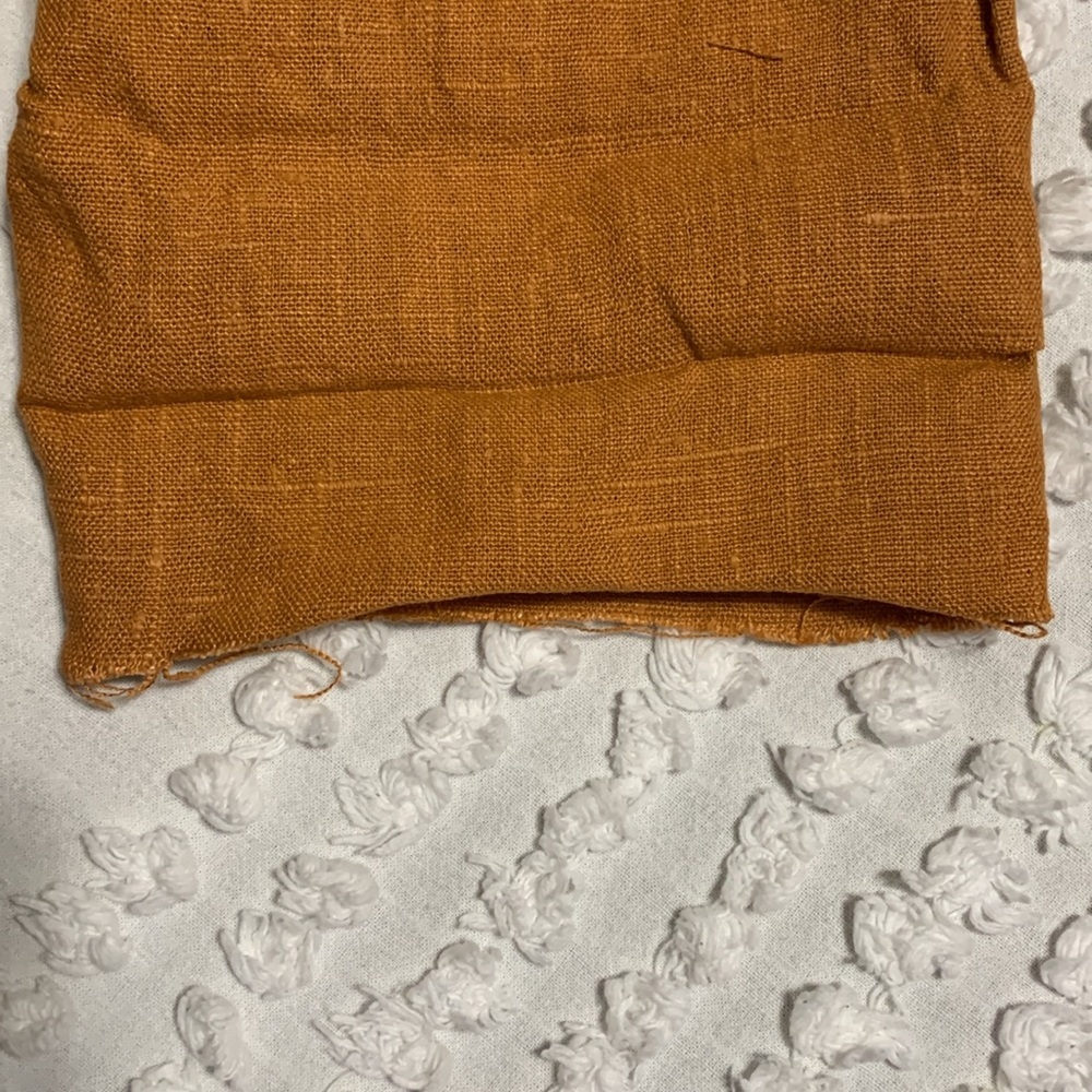 bryn Walker Women’s Pullover Boxy Oversized Flax Linen Terracotta Top Medium - Picture 5 of 15